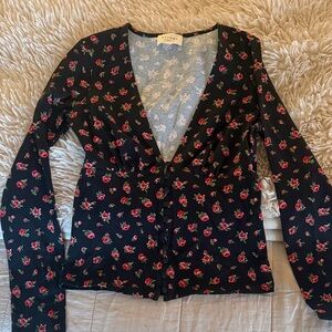 Sézane Floral Top